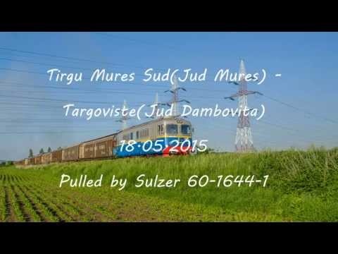 60-1644-3 Via Terra Spedition cu tren GFR Tîrgu Mureș sud - Târgoviște [4K UHD]