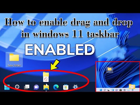 Drag and Drop Option is BACK | How to Enable Drag and Drop into Taskbar ...