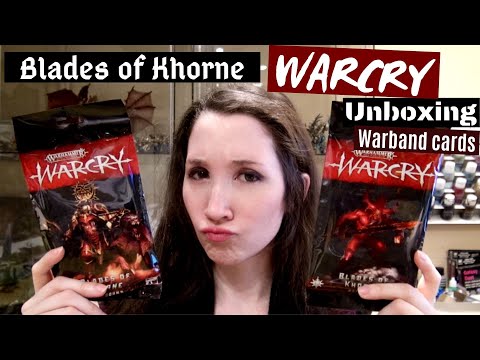 WARCRY! Cards Khorne Daemons & Bloodbound Warband Cards