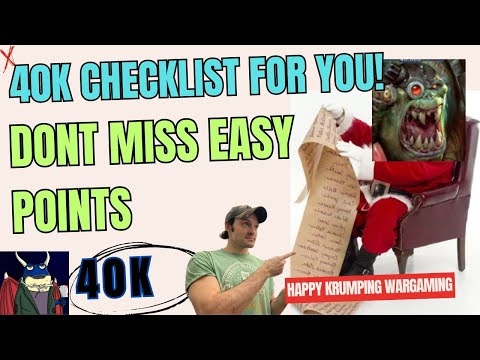 🔥 "You're Losing Warhammer 40k Before Turn 1 – Here's How to Fix It"  Warhammer 40k Checklist pt 1