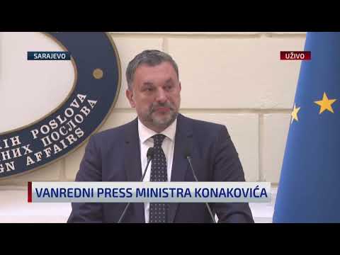 Konaković protjerao dvojicu službenika Ambasade Srbije iz BiH: Imaju 48 sati da napuste zemlju