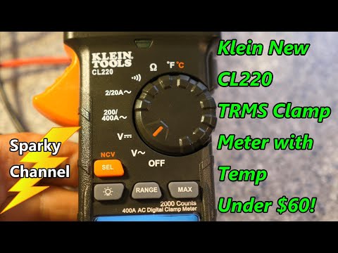 Klein CL220 New TRMS 400A Clamp Meter With Temp Under $60!