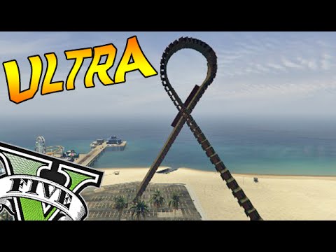 AMAZING ULTRA MEGA RAMP - GTA V FUNNY MOMENTS #PS4