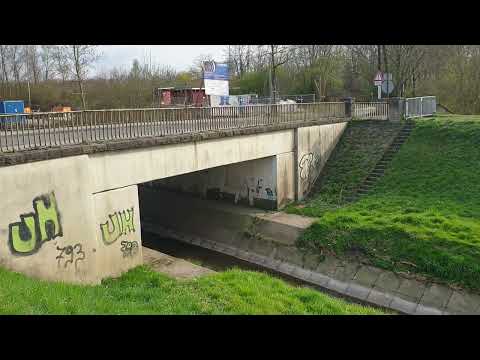 Pumpwerk Hordel Hüller Bach - Baustelle - Deich - Arbeiter - Scheisse - Herne / Bochum - 30.03. 2022