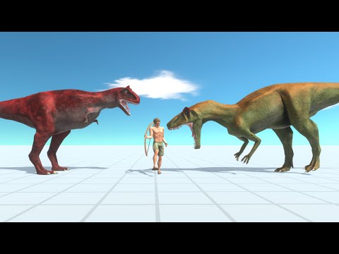 CARNOTOSAURUS & ALLOSAURUS vs EVERY UNIT - Animal Revolt Battle Simulator