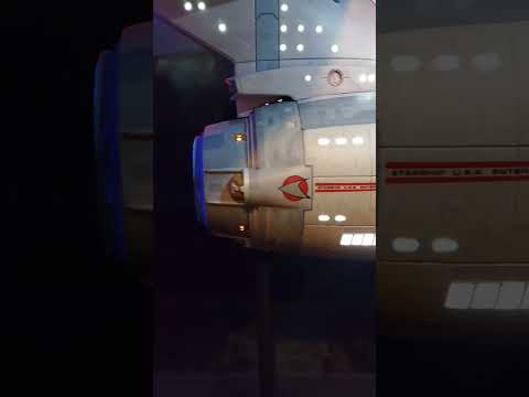 polar lights 1/350 USS Enterprise model. home made lighting and round 2 Aztec decals added.