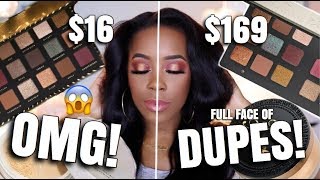 DRUGSTORE DUPES VS HIGH-END MAKEUP TUTORIAL ft. BAD HABIT DIVINE EYESHADOW PALETTE | Andrea Renee