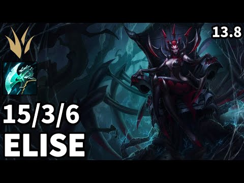 Elise Jungle vs Graves - KR Grandmaster | Patch 13.8
