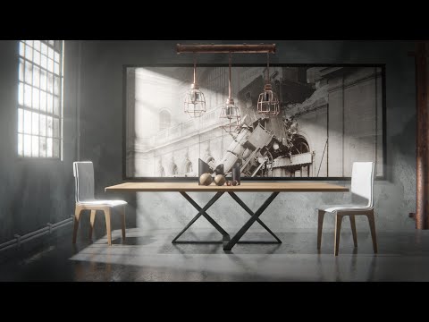 Interior  Day-night transition - Blender Eevee Archviz