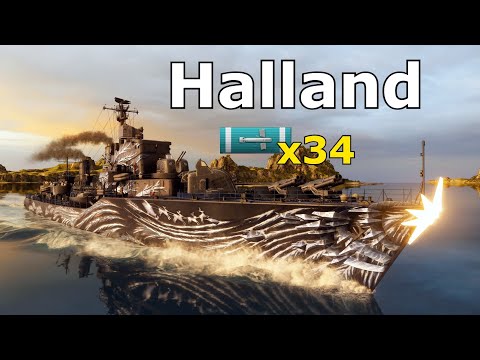 World of WarShips Halland - 5 Kills 270K Damage