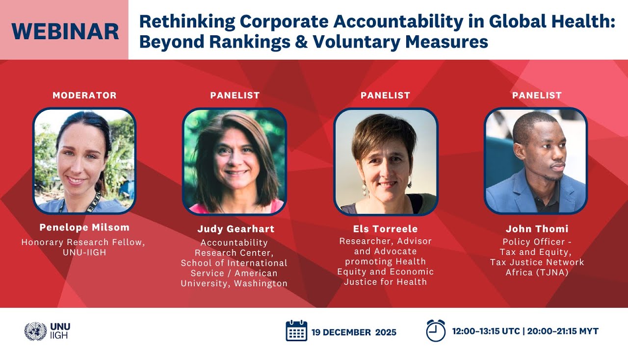 Rethinking Corporate Accountability in Global Health: Beyond Rankings & Voluntary Measures