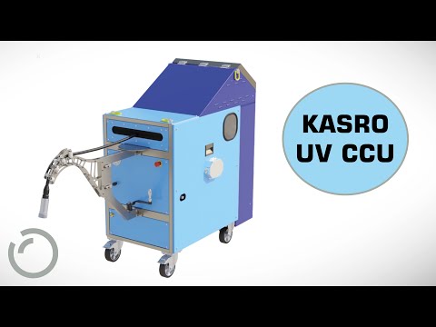 Animation of the KASRO UV CCU (UV Cable Control Unit) - UV drum control combination