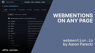 Enable webmentions on any web page with Webmention.io by Aaron Parecki #opensour