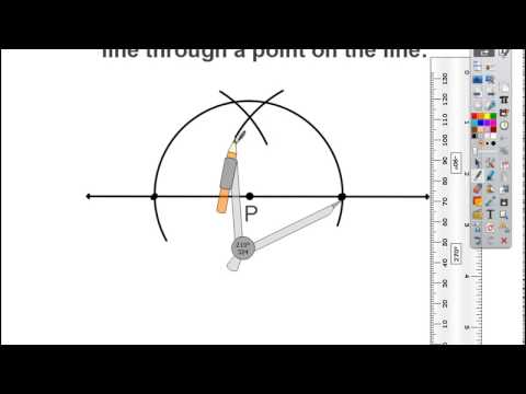 Creating a Perpendicular Line Through a Point on the Line