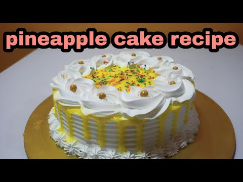 the most basic pineapple cake recipe  | perfect beginner's guide | trisha cakes and Cook
