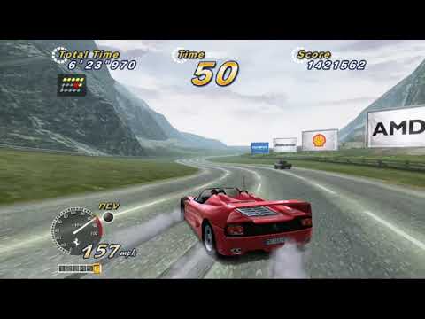 Outrun 2 SPDX (15 Continuous Course) SP stages - Teknoparrot (4K/60fps)