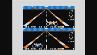 Pitstop II Gameplay - Tandy TRS-80 Color Computer Computer (No Commentary)