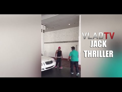 Jack Thriller Runs Up on 40 Glocc in Vegas Parking Lot