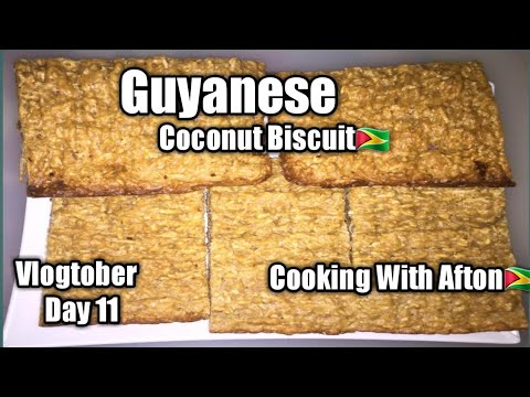 How To Make Guyanese Coconut Biscuit🇬🇾/Cooking With Afton🇬🇾/Vlogtober Day 11
