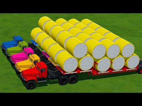 HARVEST AND TRANSPORT COTTON WITH OLD MINI TRUCKS - Farming Simulator 22