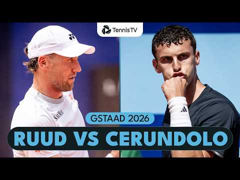 Casper Ruud vs Juan Manuel Cerundolo Three-Set Rollercoaster 🎢 | Gstaad 2026 Highlights