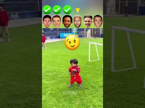 Mini Messi vs Ronaldo vs Neymar vs Neuer vs Grealish vs Ronaldo : Kids Skill Challenge 👶😨 #football