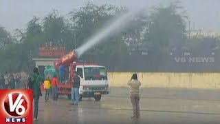 Anti-smog Gun Trial Run Begins In Anand Vihar Area | Delhi | V6 News