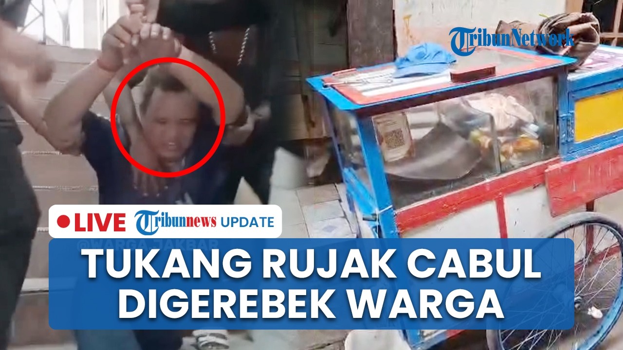 LIVE: Warga Gerebek Tukang Rujak Cabul di Kebon Jeruk, Pelaku Diduga Lecehkan Anak Sekolah