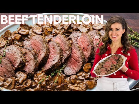 Beef Tenderloin With Mushroom Sauce | Filet Of Beef...
