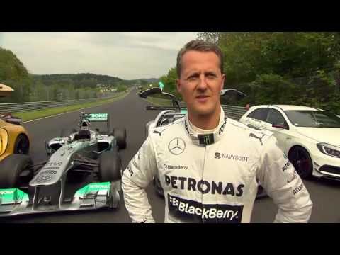 Michael Schuhmacher im Mercedes Silberpfeil auf der Nordschleife - AMG Performance Drive