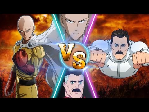 Saitama vs Omni Man | One Punch Man vs Invincible