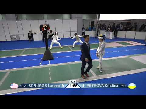2023 Day04 T16 03 F F Individual Cadet Plovdiv BUL CHM GREEN SCRUGGS USA vs PETROVA UKR