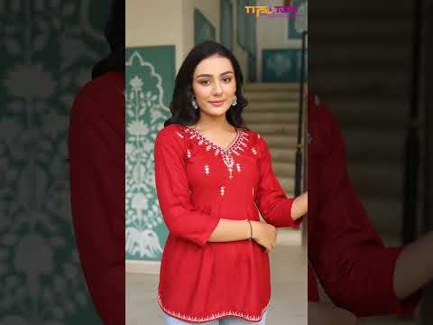 Tips &amp; Tops Pulpy Vol 14 Heavy Rayon Slub Wholesale Fancy Short Tops Catalog – product video thumbnail