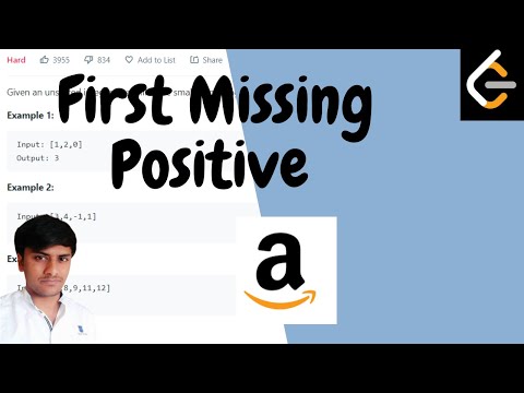 First Missing Positive On Time O1 Space Java Solution Algorithm Code