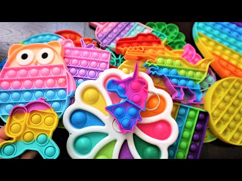 All best pop it toys fidget collection, Pop it DIY toys video