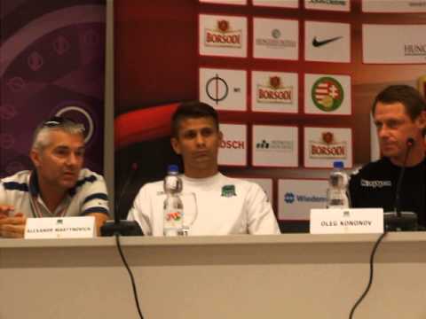 DVTK vs. Krasznodar 14/15- Sajtótájékoztató - boon.hu