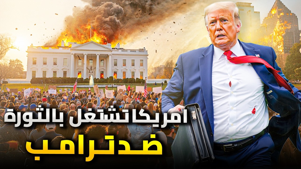 ترامب يهرب من البيت الابيض لمكان مجهول .. والاحتجاجات تصل واشنطون