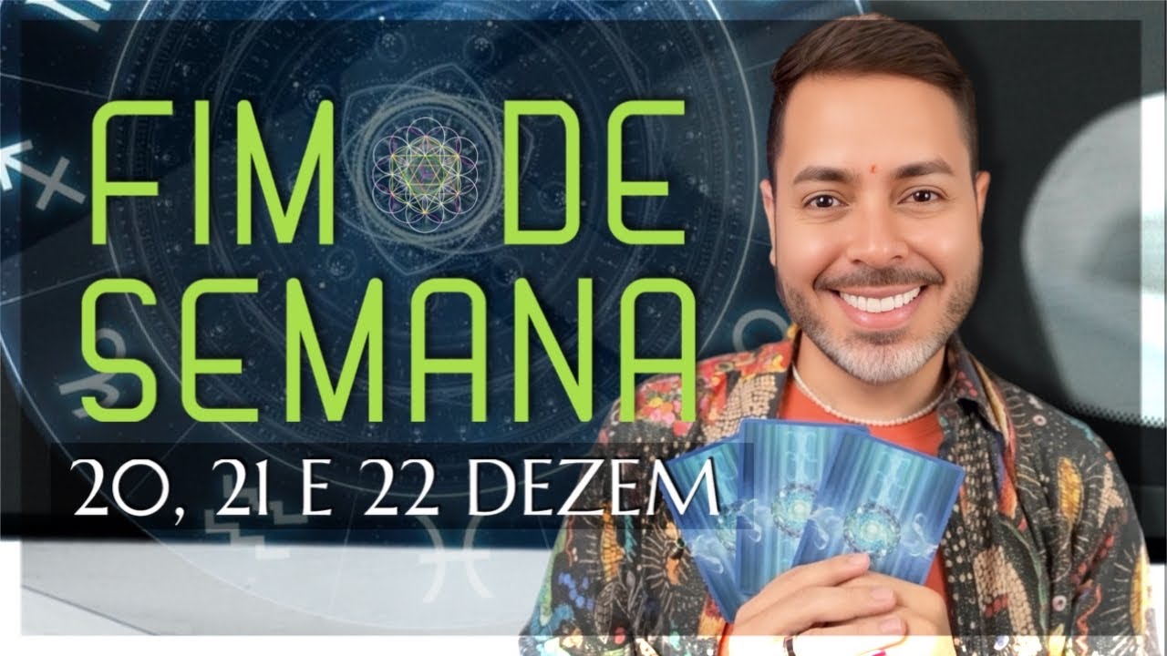 PREVISÕES FIM DE SEMANA. 20, 21 E 22 DE DEZEMBRO.