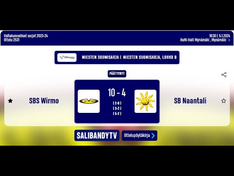 Miesten Suomisarja 2023-2024: SBS Wirmo - SB Naantali  5.1.2024