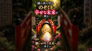 橋の真ん中をのぞくと、幸せな未来が映る｜叶橋🕊️✨#開運動画