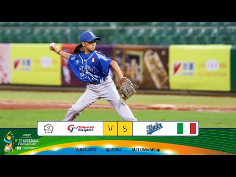 Highlights: Italy vs. Chinese Taipei - WBSC U-12 Baseball World Cup