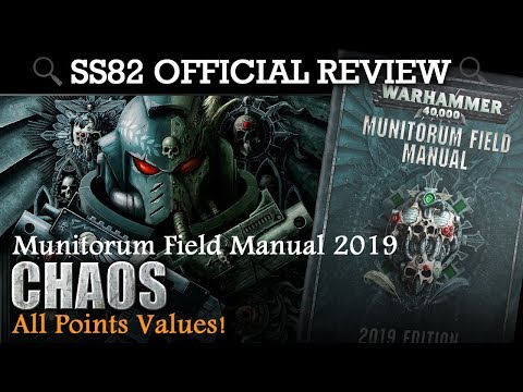 Munitorum Field Manual (Chapter Approved 2019) CHAOS - All Points Values! SS82 Review