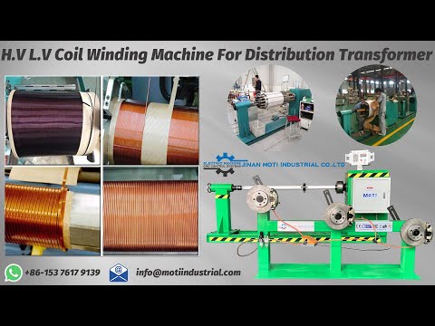 Enrolamento de bobina H.V L.V para transformador de distribuição