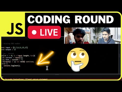 Javascript Live Coding Interview Round Mock