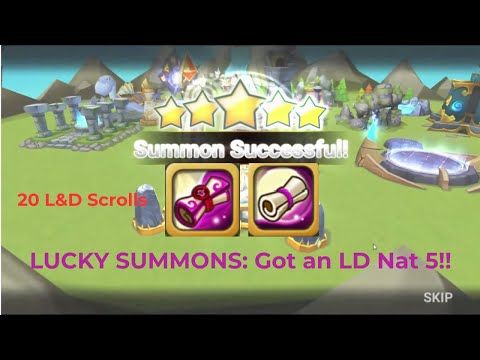 Summoners War: Luck was on My Side - I Got an LD Nat 5!!! #summonerswar #summonsession