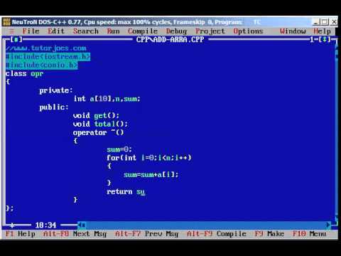 Find Sum Of Array Values Using Operator Overloading In CPP
