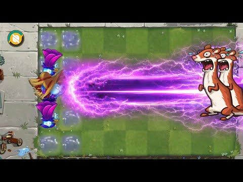 Epic Battle!! 100 Plant Max Level Vs Boss Ice Weasel Zombie - Plants Vs Zombies 2