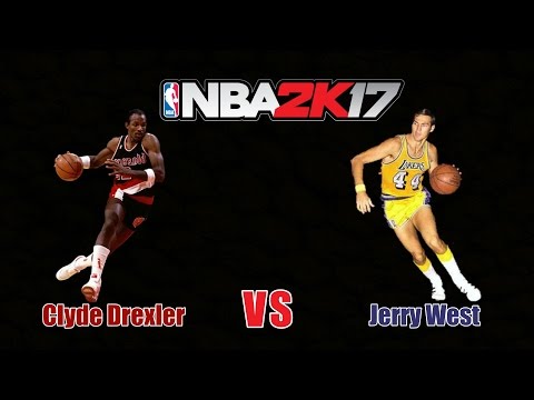 1 vs 1: Shooting Guard - Clyde Drexler vs Jerry West | NBA2k17