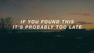 arctic monkeys // if you found this it&#39;s probably too late (lyrics)
