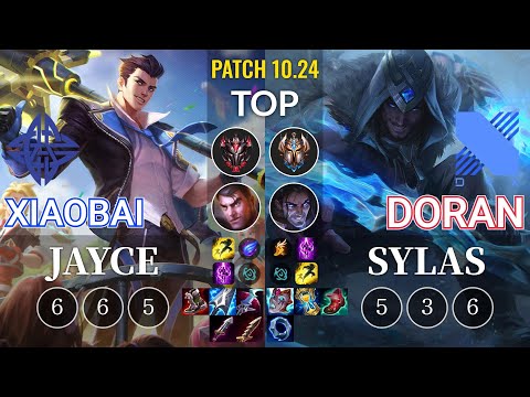 ES Xiaobai Jayce vs DRX Doran Sylas Top - KR Patch 10.24